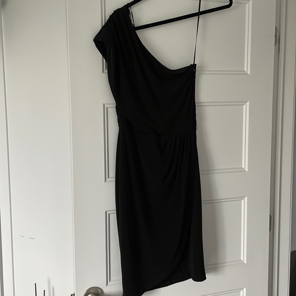 Michael Kors one shoulder black dress size 2. Barely worn